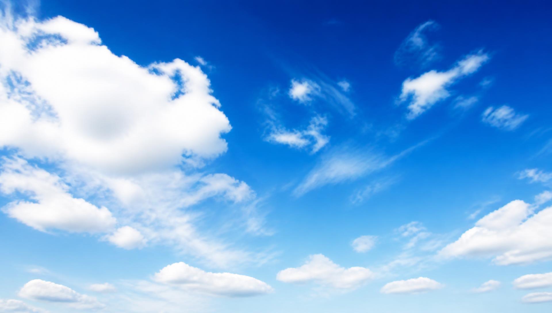 Blue sky with clouds